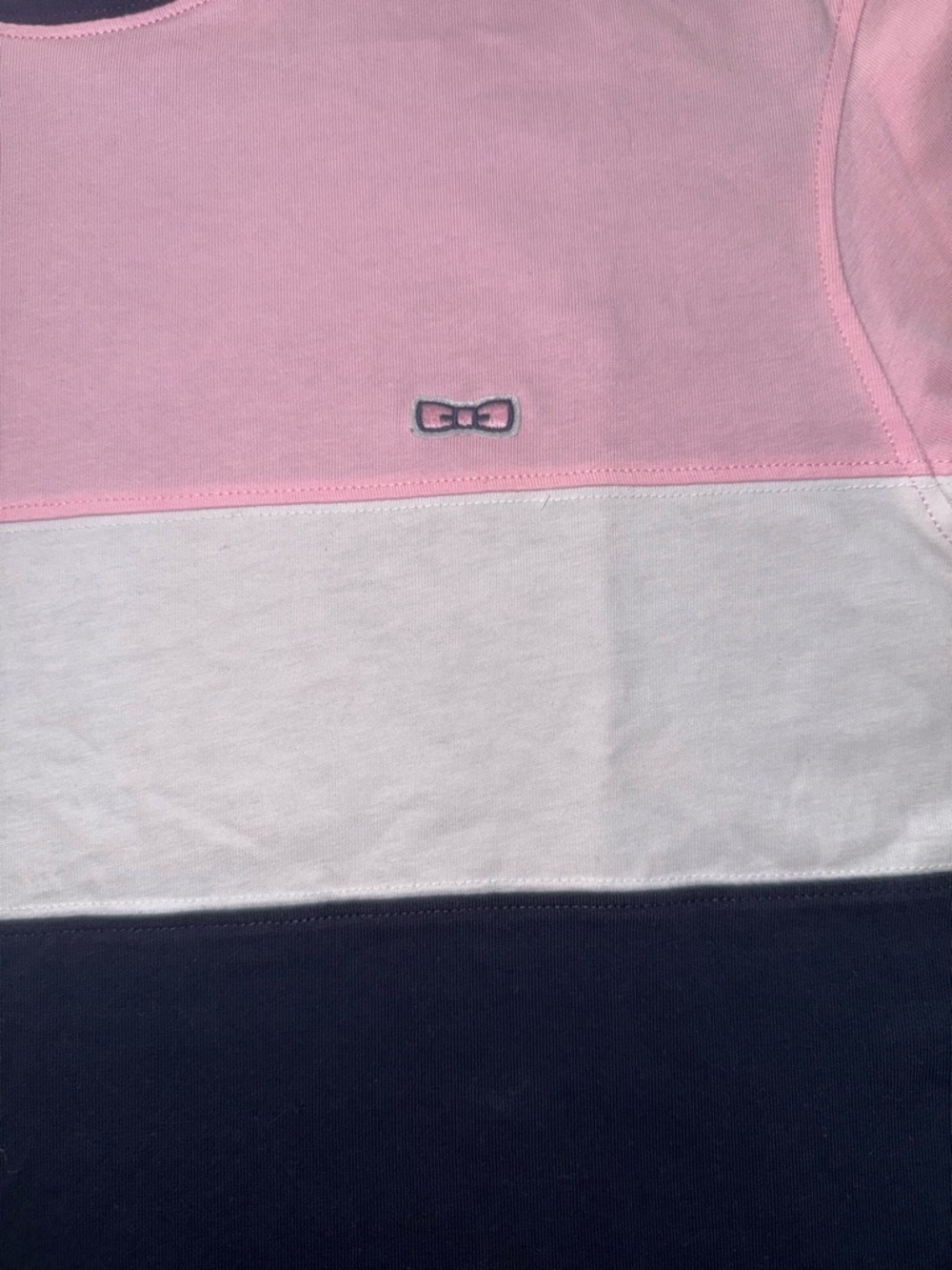 Eden Park Colorblock Crewneck T-Shirt - Pink/White/Navy Men’s Medium - Picture 12 of 12